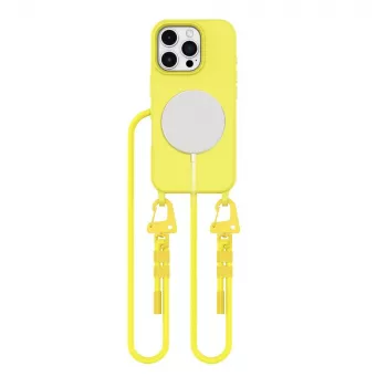 Tech-Protect Magnecklace Magsafe-skal för Apple iPhone 16 Pro gul