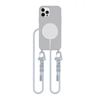 Tech-Protect Magnecklage MagSafe-skal för iPhone 12 / 12 Pro - grå