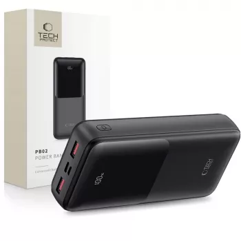 TECH-PROTECT PB02 powerbank 20000mAh 22.5W svart
