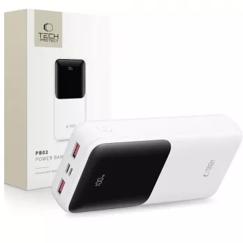 TECH-PROTECT PB02 Powerbank 20000mAh 22,5W vit