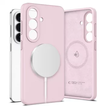 Tech-Protect Silicone MagSafe-skal för Samsung Galaxy S26 – Pink Pearl