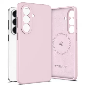 Tech-Protect Silicone MagSafe-skal för Samsung Galaxy S26 – Pink Pearl