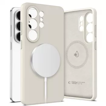 Tech-Protect Silicone MagSafe-skal för Samsung Galaxy S26 Ultra – Cosmic Latte
