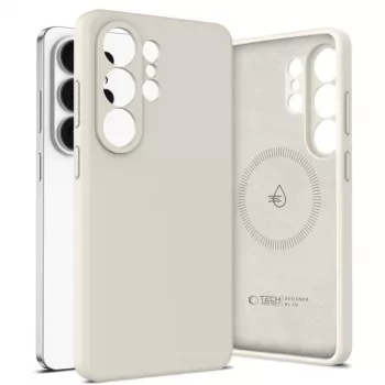 Tech-Protect Silicone MagSafe-skal för Samsung Galaxy S26 Ultra – Cosmic Latte