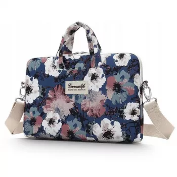 Canvaslife 15–16 tums blue camellia laptopfodral