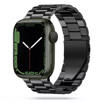 Tech-Protect rostfritt stållänkarmband för Apple Watch 4/5/6/7/8/9/SE/Ultra 1/2 (42/44/45/49 mm) svart