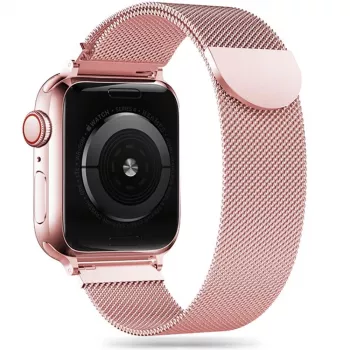 TECH-PROTECT Milanese Loop-armband för Apple Watch 4/5/6/7/8/9/SE (38/40/41 mm) roséguld