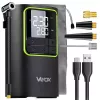 VAYOX VA0409 uppladdningsbar luftpump 4000mAh cylinder 19mm digital däckfyllare