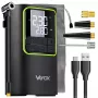 VAYOX VA0409 uppladdningsbar luftpump 4000mAh cylinder 19mm digital däckfyllare