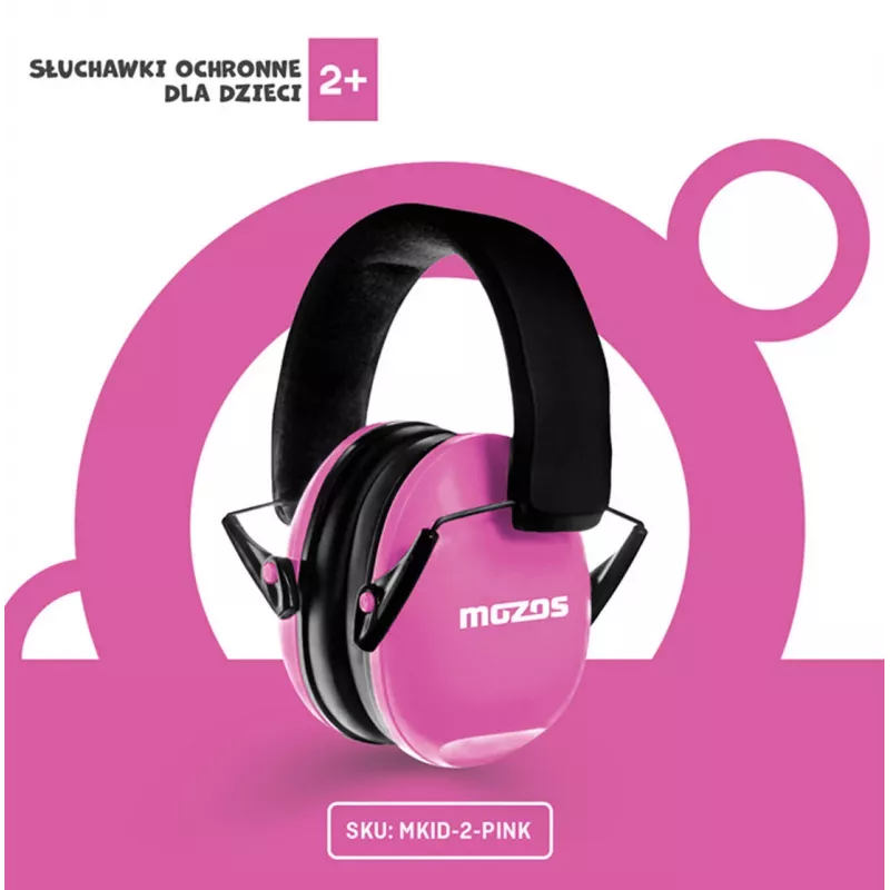 MOZOS MKID-2 barnhörlurar rosa