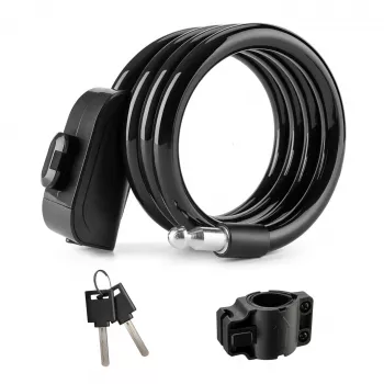 ROCKBROS cykelkabellås RKS515-BK 1,1 m svart