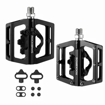 ROCKBROS PD15-BK platta pedaler i aluminium – svart