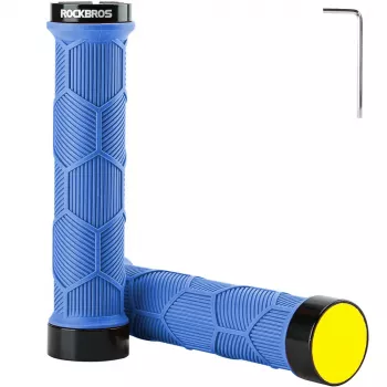 ROCKBROS cykelhandtag 40720007003 med reflekterande ränder – blå