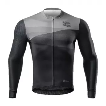 ROCKBROS cykeltröja långärmad vår/sommar XXL svart