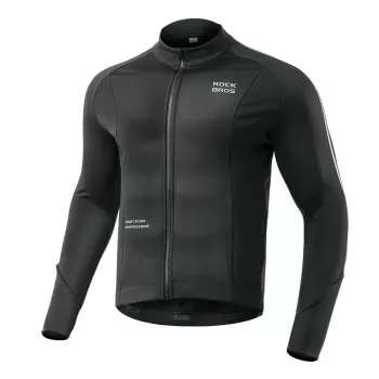ROCKBROS cykeljacka höst/vinter långärmad L - svart