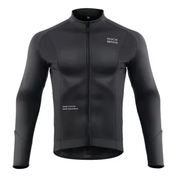 ROCKBROS cykeljacka höst/vinter långärmad L - svart