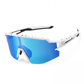 ROCKBROS barn polariserade cykelglasögon UV400-skydd vit blå glas
