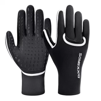 ROCKBROS fullfinger vattentäta cykelhandskar XXL svart