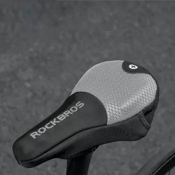Rockbros cykelsadelöverdrag vadderat storlek L – svart