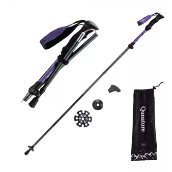 Qunature nordic walking-stav aluminium 110–130 cm 1 st – lila