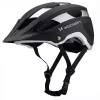 Wozinsky MTB-hjälm med avtagbart visir, lätt, 57–62 cm, svart-silver