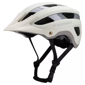 WOZINSKY MTB-hjälm med avtagbart visir, lätt, 57–62 cm – pastellgrön
