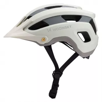 WOZINSKY MTB-hjälm med avtagbart visir, lätt, 57–62 cm – pastellgrön