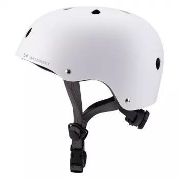 WOZINSKY BMX-/scooterhjälm lättvikt 54–58 cm – vit