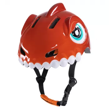 Wozinsky barncykelhjälm dinosauriemotiv 52–56 cm röd