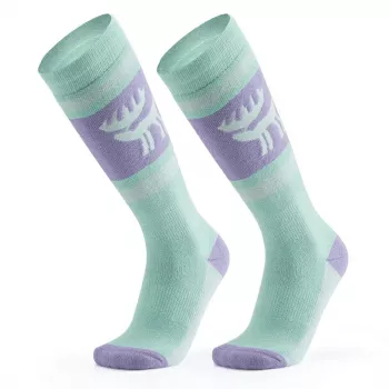 Qunature skidstrumpor 037202 storlek 43–48 (L/XL) lila-grön