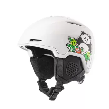 Qunature barn skid- & snowboardhjälm Panda 54-58 cm vit