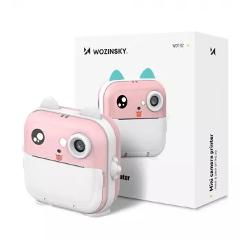 Wozinsky WDT-01 digitalkamera för barn med termoutskrift – rosa