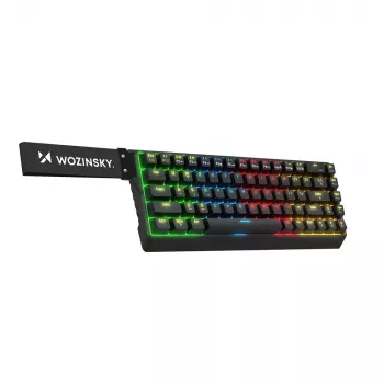 Wozinsky WKGP-1165 mekaniskt gamingtangentbord, RGB-bakgrundsbelysning, svart, Outemu Blue-brytare, fullstorlek, kabelansluten USB