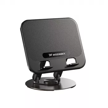 Wozinsky WRS-K75 roterande laptop- och surfplatteställ – svart