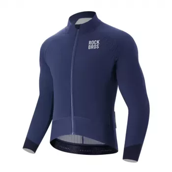 ROCKBROS YDWT014 vintercykeljacka fleece tvålagers XXL blå
