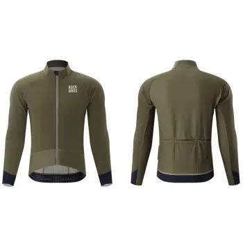 ROCKBROS YDWT014 vintercykeljacka fleece tvålagers storlek L – grön
