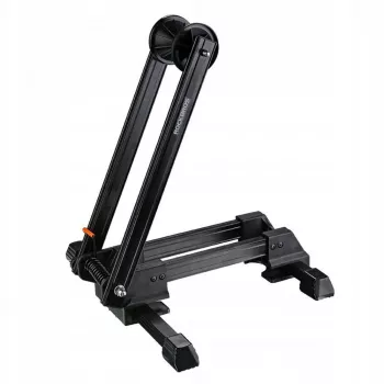 ROCKBROS T30 fällbart cykelstöd för fram- eller bakhjul, kompatibel med 24-27,5 inch och 700C-hjul - svart
