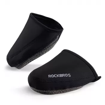 ROCKBROS LF1030 vindtäta termotåskydd för cykelskor, svart, EU 36-42