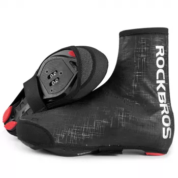 Rockbros LF1081 vindtäta vattentäta cykelöverdragsskor 42–46 EU – svarta