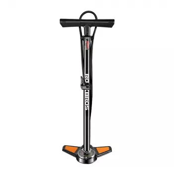 ROCKBROS golvpump GP6532B med manometer – svart/orange