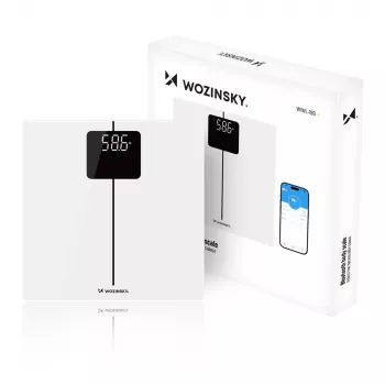 Wozinsky WIWL-180 smart kroppsvåg Bluetooth, vit