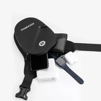 ROCKBROS AS-081 motorcykel lårtaskeväska, svart, 1 L