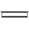 NETRACK 104-20 24-port Keystone patchpanel 1U 19 inch svart