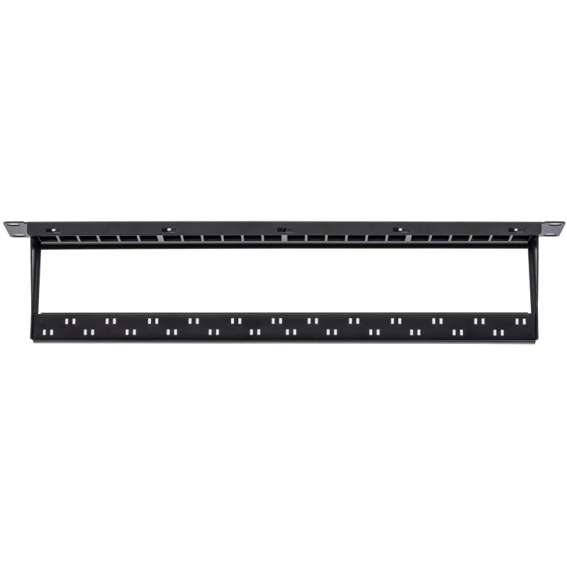 NETRACK 104-20 24-port Keystone patchpanel 1U 19 inch svart