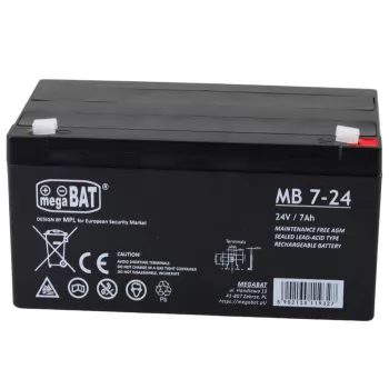 LEAN CARS fordonsgelbatteri för 24V7AH batteri