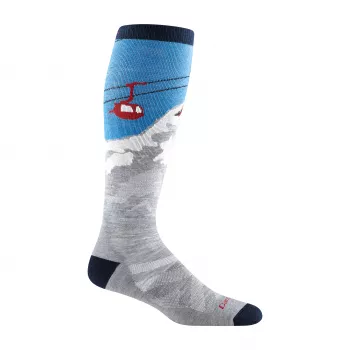 Darn Tough Heady Yeti OTC Midweight with Cushion merinoull sockor - grå, storlek L