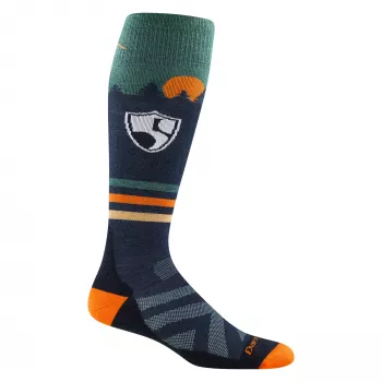 Darn Tough High Fives OTC Midweight with Cushion Ski Socks - Eclipse, storlek M