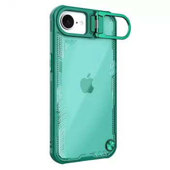Nillkin Iceblade Prop Case med kickstand för Apple iPhone 16e / 17e - grön