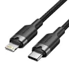 VENTION LALBH USB-C till Lightning-kabel 2m svart MFi-certifierad snabbladdning