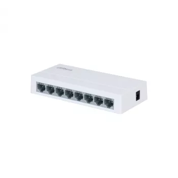 DAHUA PFS3008-8ET-L-V2 ohanterad desktop-switch, 8x RJ45 10/100 Mbps (utan PoE)